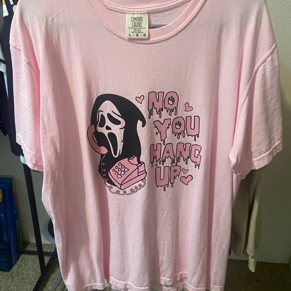 Comfort Colors Light Pink 'No You Hang Up' T Shirt